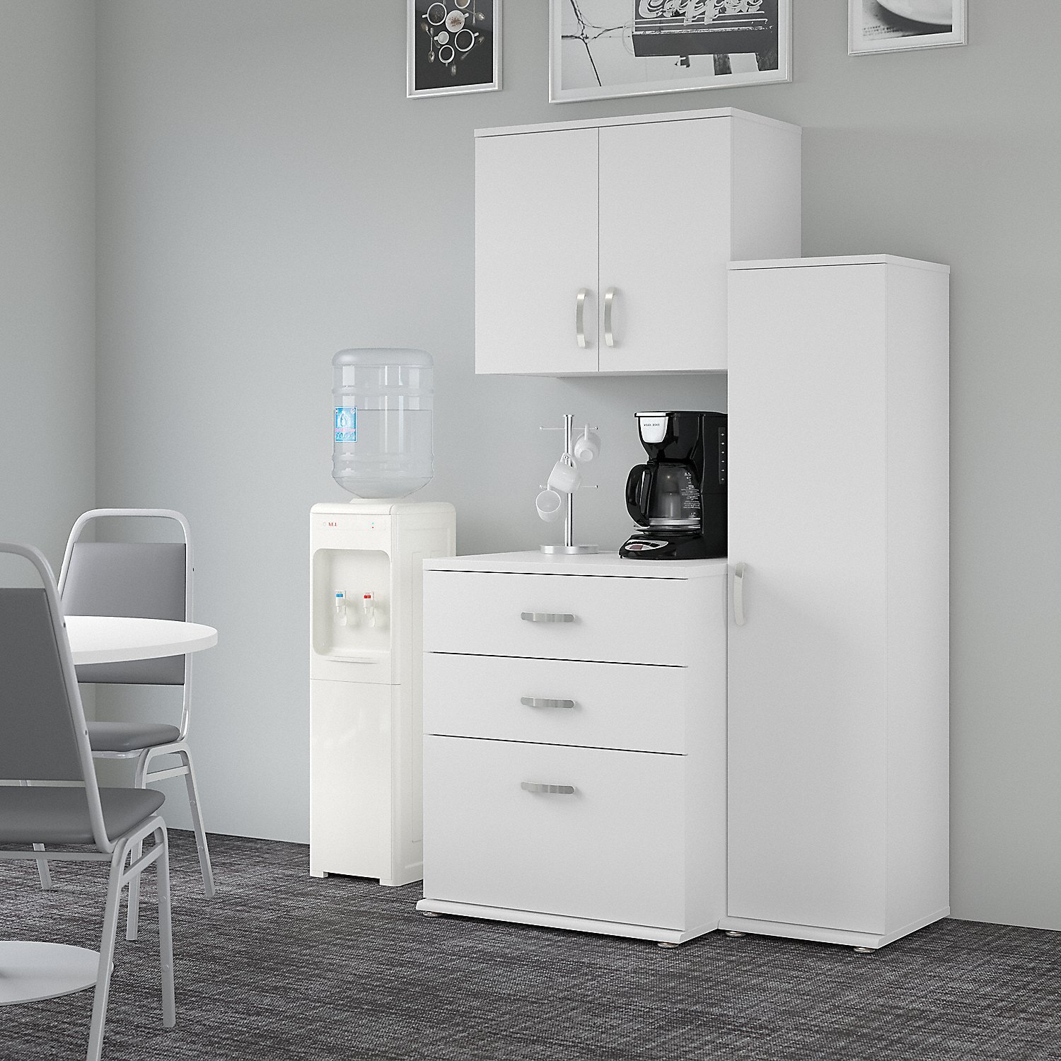 Bush Business Furniture Universal Tall Storage Cabinet with Doors