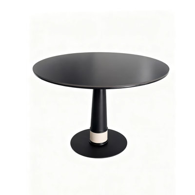 Black Round Sintered Stone Dining table