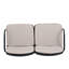 Causeuse ergonomique confortable avec coussins hydrofuges et conception légère pour les rassemblements en plein air