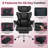 Ergonomic Big & Tall Executive Office Chair with Adjustable Padded Armrest, 350 lbs Heavy Duty Recliner with Headrest and Footrest, Luxury Embossed Pet-Friendly PU Leather, Swivel Office Chair with Lumbar Support-1691477714