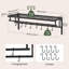 Metal Rectangle Wall Mounted Pot Rack