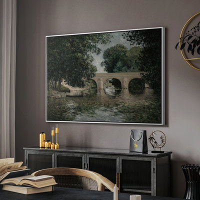 Vintage Landscape -CDXLII Framed Gallery Wrapped Canvas