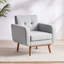 Upholstered Armchair-1801190908