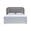 Très grand lit (matelas non inclus), blanc