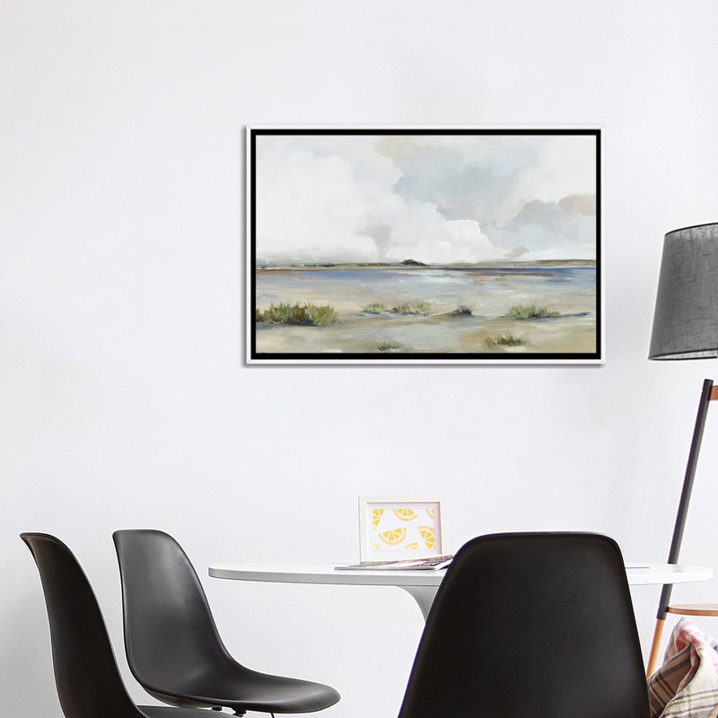 Long Island - reproduction d'art murale - toile encadrée, H 26 po x l 40 po, Blanc