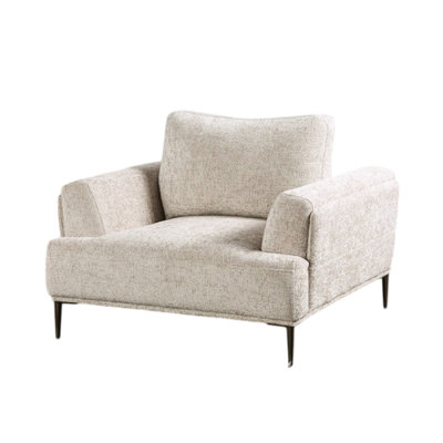Batty Accent Chair,  Adjustable Attached Pillow Back