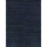 Borelli Wool Area Rug in Navy Blue