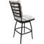 Tabouret de comptoir d'extérieur intérieur avec dossier rembourré de 26 po et sans accoudoirs-989480820-989480821