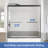 56 To 60 In. W X 60 In. H Semi Frameless Double Sliding Tub Door With 5/16 In. Tempered Clear Glass-113959391