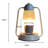 Candle Warmer Lamp Dimmable Timer Function High Stability Non-Slip Safe to Use Desktop Metal Wax Melting Warmer Lamp