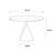 Walnut+Black Round Solid Wood Dining table-976494566
