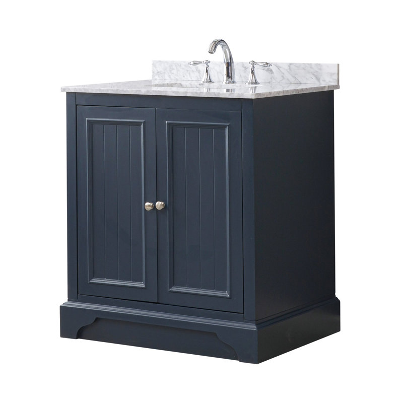 Imena 32'' Single Bathroom Vanity with Marble Top