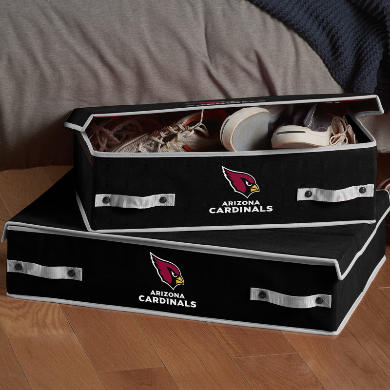 Franklin Sports Mesh Decorative Bin, Arizona Cardinals, 6 H x 12 W x 22 D