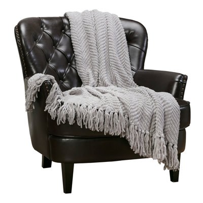 Textured Knitted Throw