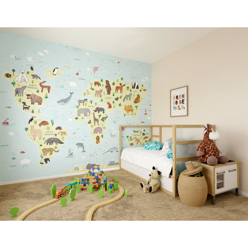 Lexi-May Mural,  280cm L x 350cm W , Blue