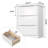 Michiaki 23.6" W 3-Drawer Dresser with Recessed Handles, Metal Drawer Glides and Anti-Tip Kit-110219689