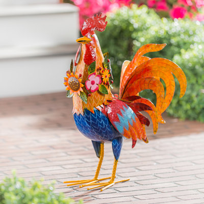 Keesa Animals Weather Resistant Metal Garden Statue