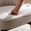 Méridienne moderne, méridienne rembourrée avec structure en bois, coussin épais, revêtement avec pieds en bois massif-110898525
