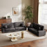 Chenille Sofa Square Arms Sofa