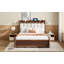 Lit plateforme avec rangement en bois avec 2 grands tiroirs et lit gigogne simple TG-773710164