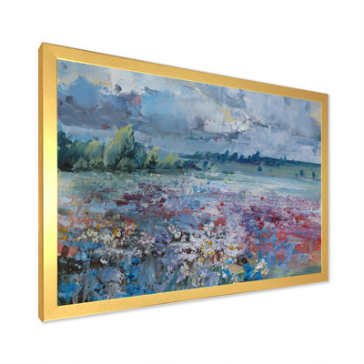 «Scenery Wildflowers Blooming», peinture sur toile