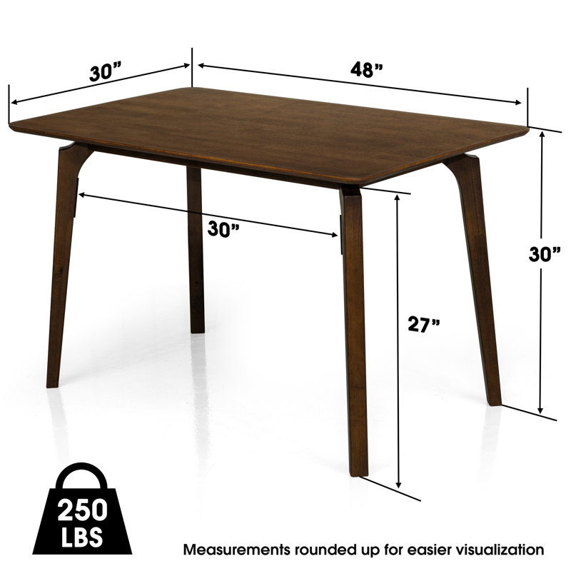 Table de salle à manger 48 po, Noyer