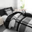 Luxury Double Brushed Microfiber Reversible Duvet Cover Set with Zipper Closure and Corner Ties-122515739