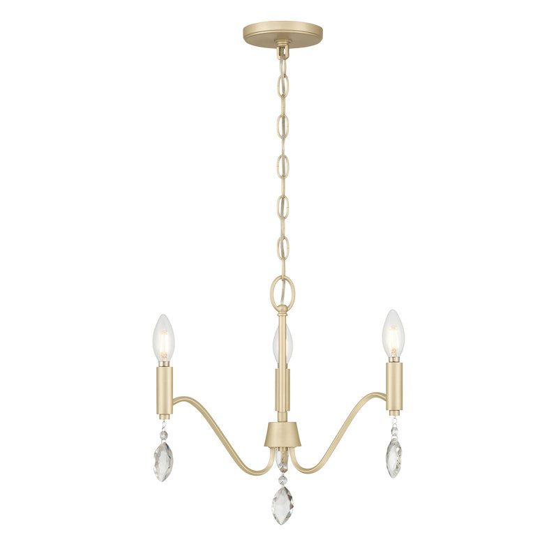 Lustre 3 lumières de 17,25 po Aureline, 3 lumières