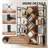 Industrial Tree Bookshelf, 5 Tier Tall Storage Rack With Open Shelves, Large  Bookcase Organizer For Bedroom Living Room Office