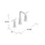 Purist Widespread Bathroom Faucet with Drain Assembly-875978554