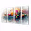 Bougie de Noël rose et orange Glow II - ensemble d'art mural de Noël-2051127187