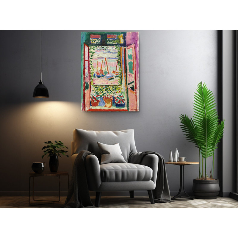 «The Open Window» par Henri Matisse, reproduction d'art moderne, reproduction d'art sur toile, reproduction d'art