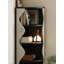 Armoire de coin simple et moderne en bois massif