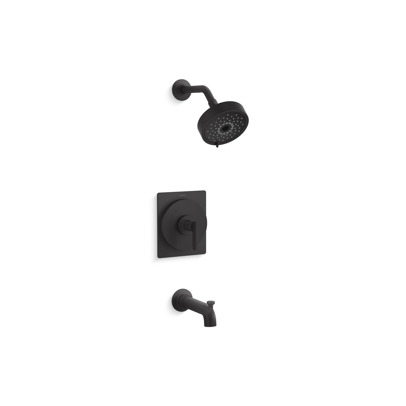 Castia by Studio McGee Rite-Temp Bath and Shower Trim Kit 2.5 GPM, Matte Black