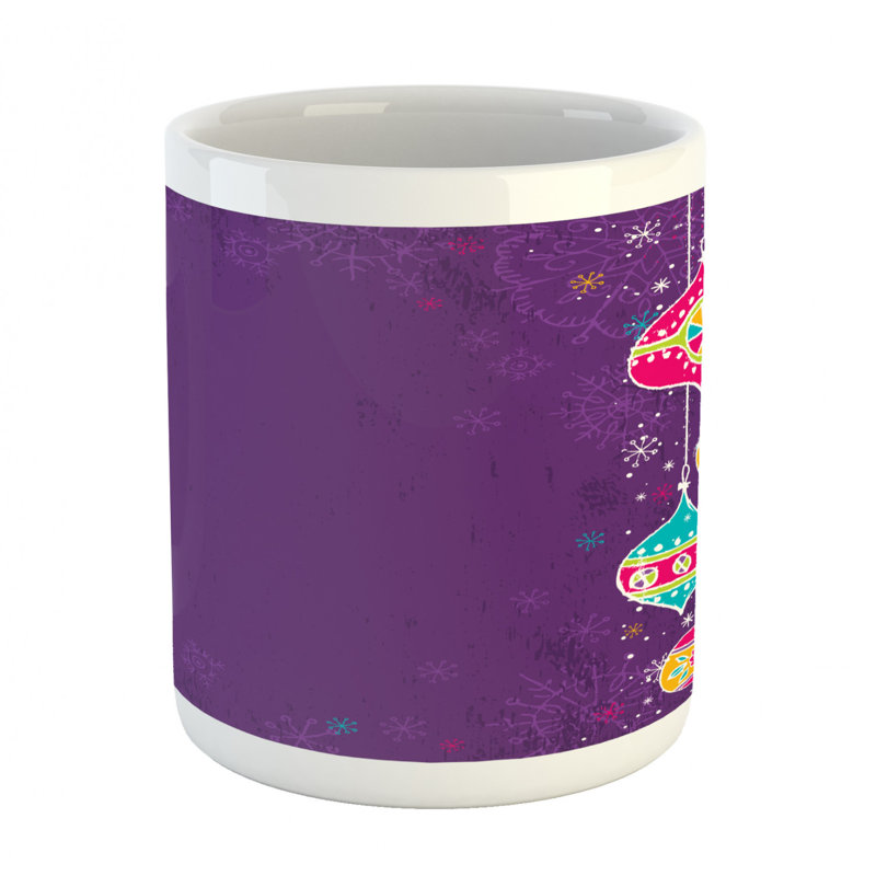 Grande tasse à café childish doodle