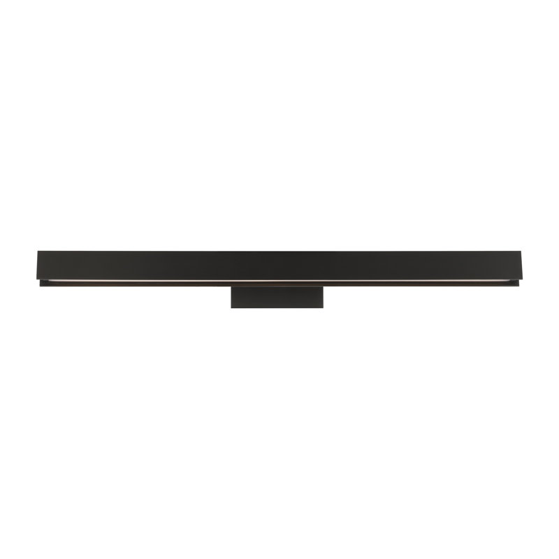 Bau Dimmable LED Wall Mounted Picture Light, Nightshade Black, 3" H x 24" W x 8" D