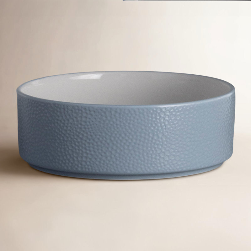 Noritake Colortex Stone Stax Cereal Bowls, 6", 20 oz., Aqua
