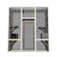 Maison pour chat d'extérieur en bois massif gris, 5 plateformes, 2 taches douillettes douillettes, protection, abri imperméable, content de sérénité