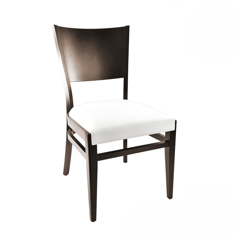 Glenn Chair, Super White, Wood Walnut
