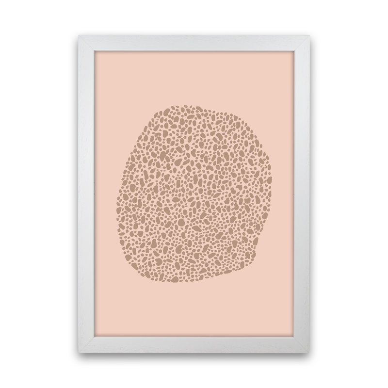Organic Microscope Big 1 Piece Wall Art, 34cm H x 25cm W x 3cm D, White Framed