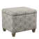 Repose-pieds rectangulaire avec rangement en polyester 22 po Arath
