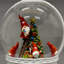 Holiday Glow Christmas People Snow Globe