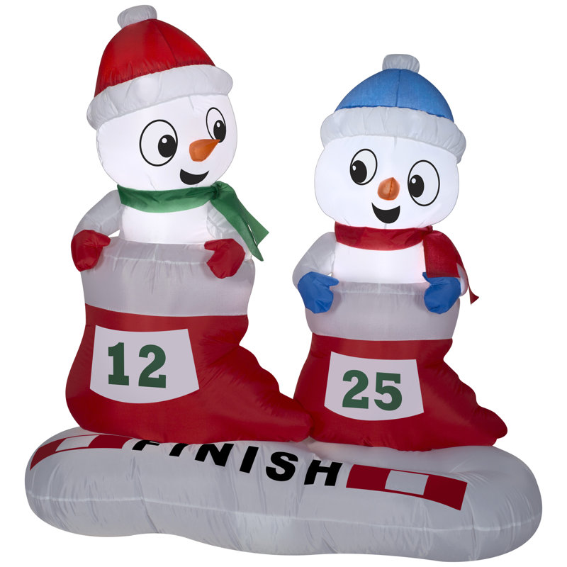 Airblown - bonhomme de neige en courses de bas