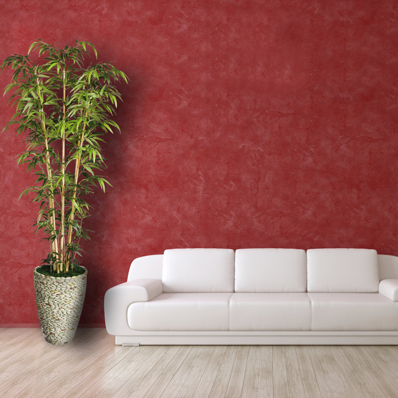 Bambou artificiel en pot 72 po Panama, Naturel