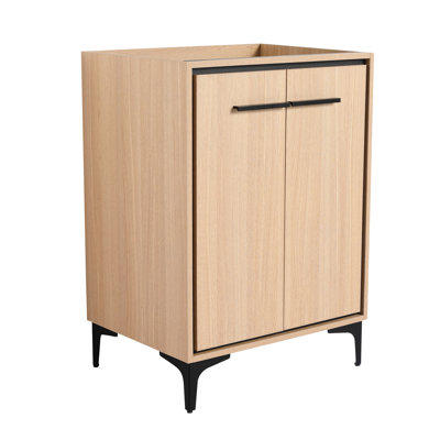 24'' Bathroom Vanity Without Sink - Modern Storage With Soft Closing Function Improves Aesthetics And Practicality, American Style, Engineered Wood Top Elegant Cabinet Doors Design, For Longevity