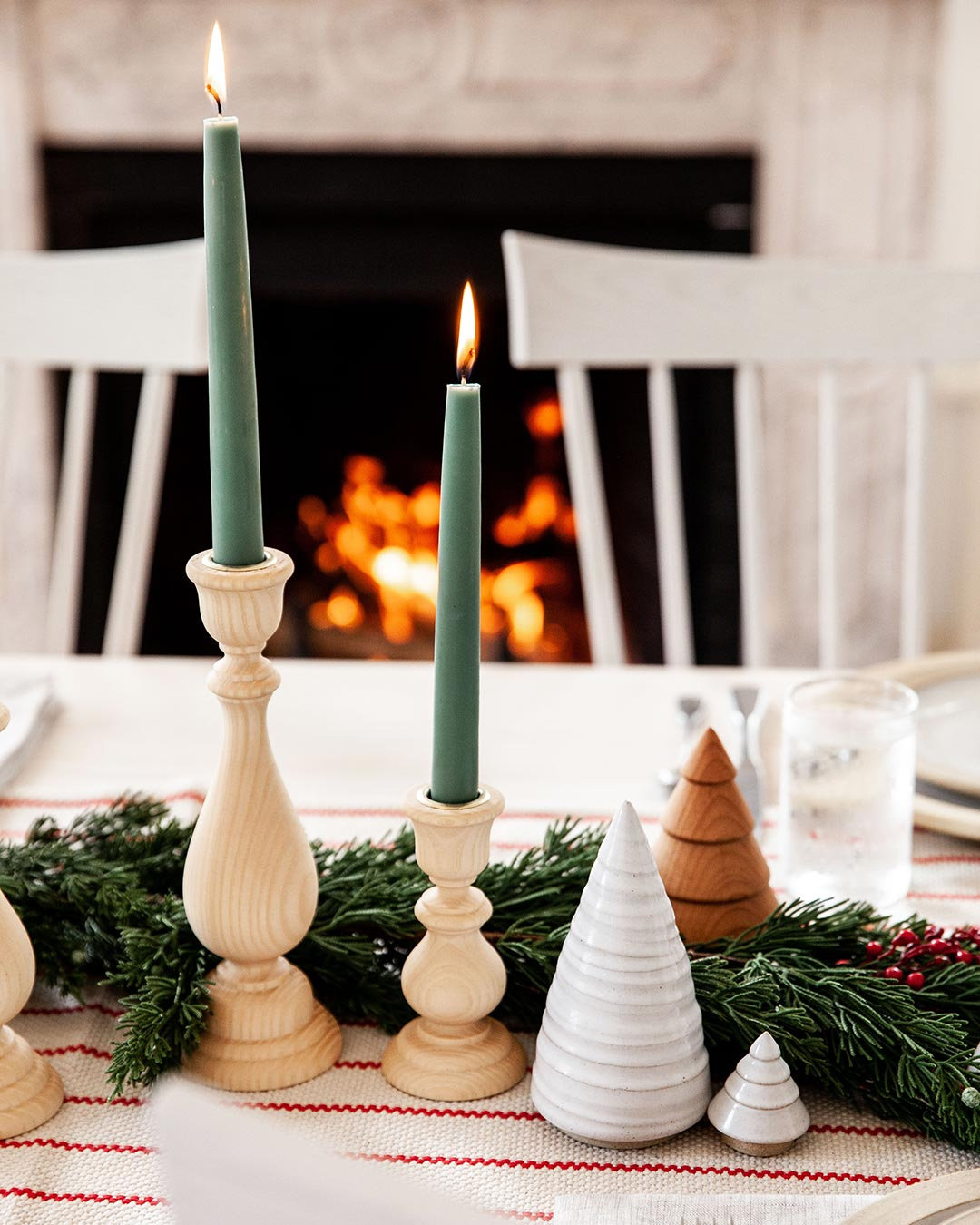 Essex Candlestick, Large: 9.5" X 3" , Natural