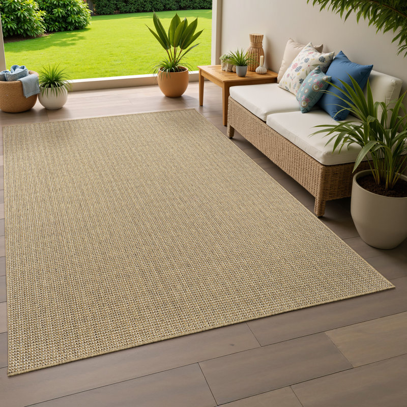 Eliana Machine Woven Indoor / Outdoor Area Rug, Rectangle 7'10" x 10'10"