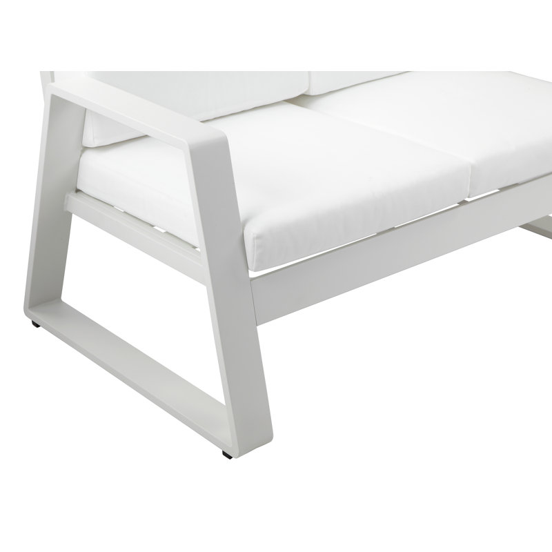 Causeuse d'extérieur Harriet Contemporary, Blanc