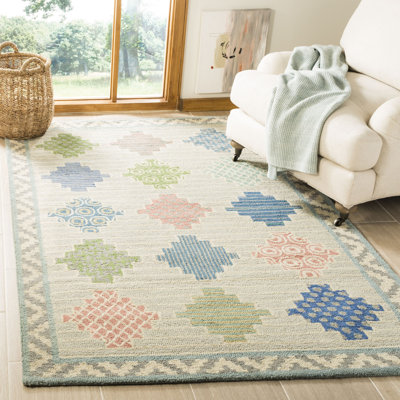 Benil Martha Stewart Hand Tufted Wool Geometric Rug