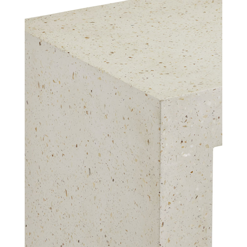 Carson - Table d'appoint - Terrazzo ivoire